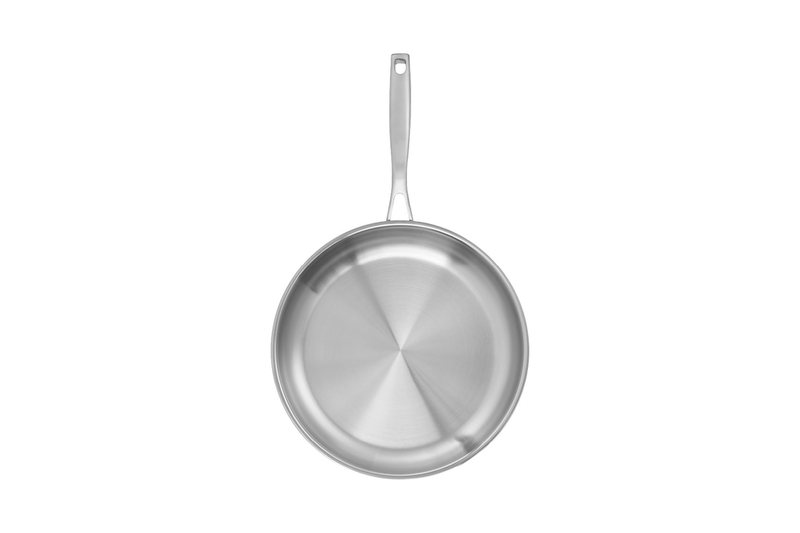 Baccarat iD3 30cm stainless steel frypan seen from above